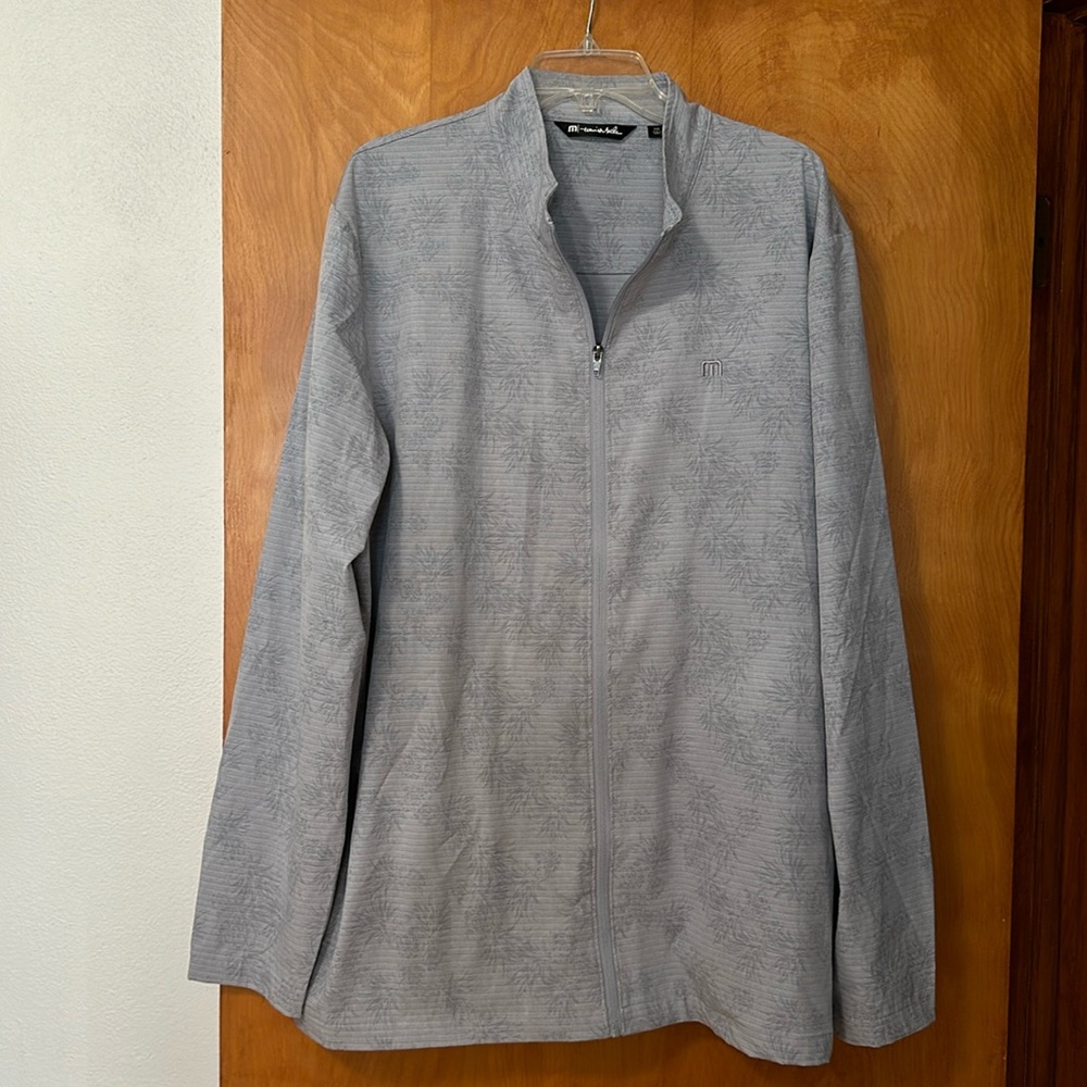 Travis Matthew-Full Zip-Gray Palm Tree-Jacket-Excellent Condition